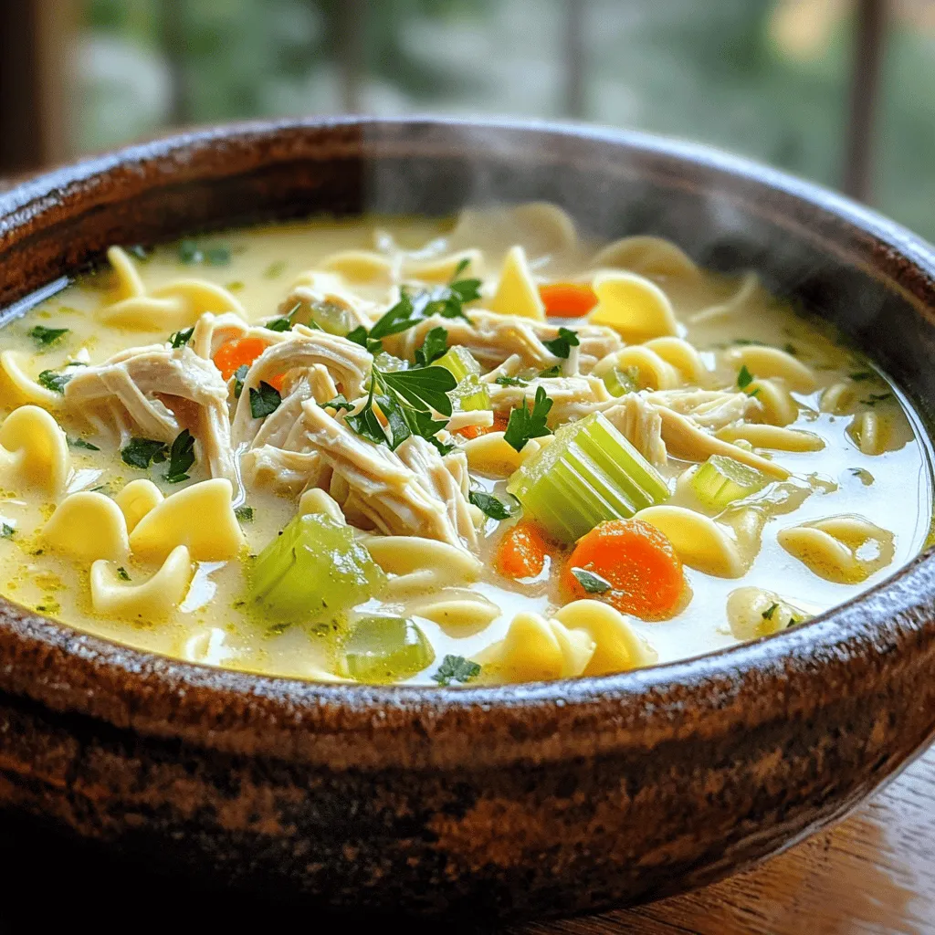Cozy Creamy Chicken Noodle Soup Comfort in a Bowl