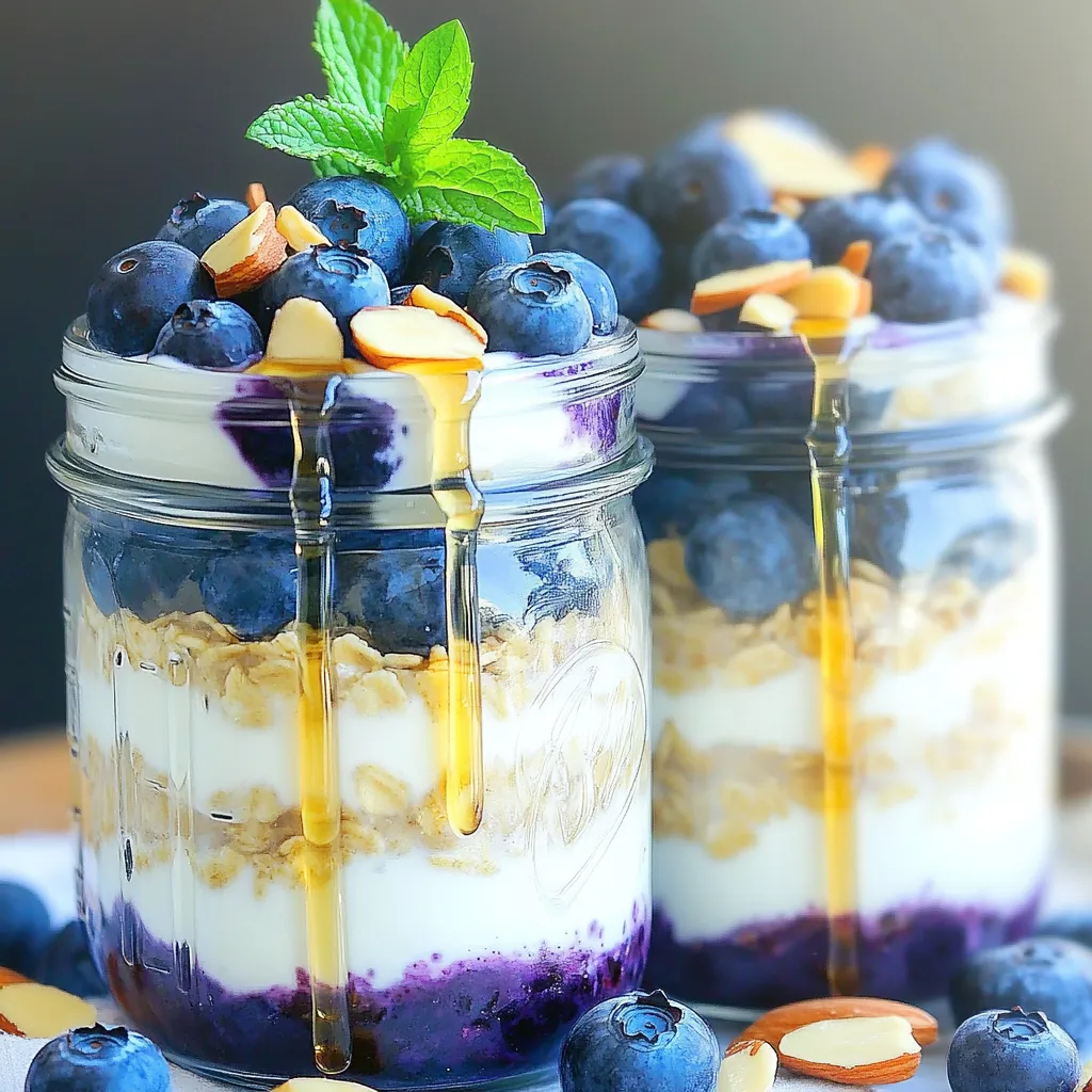 Blueberry Almond Overnight Oats Healthy and Simple