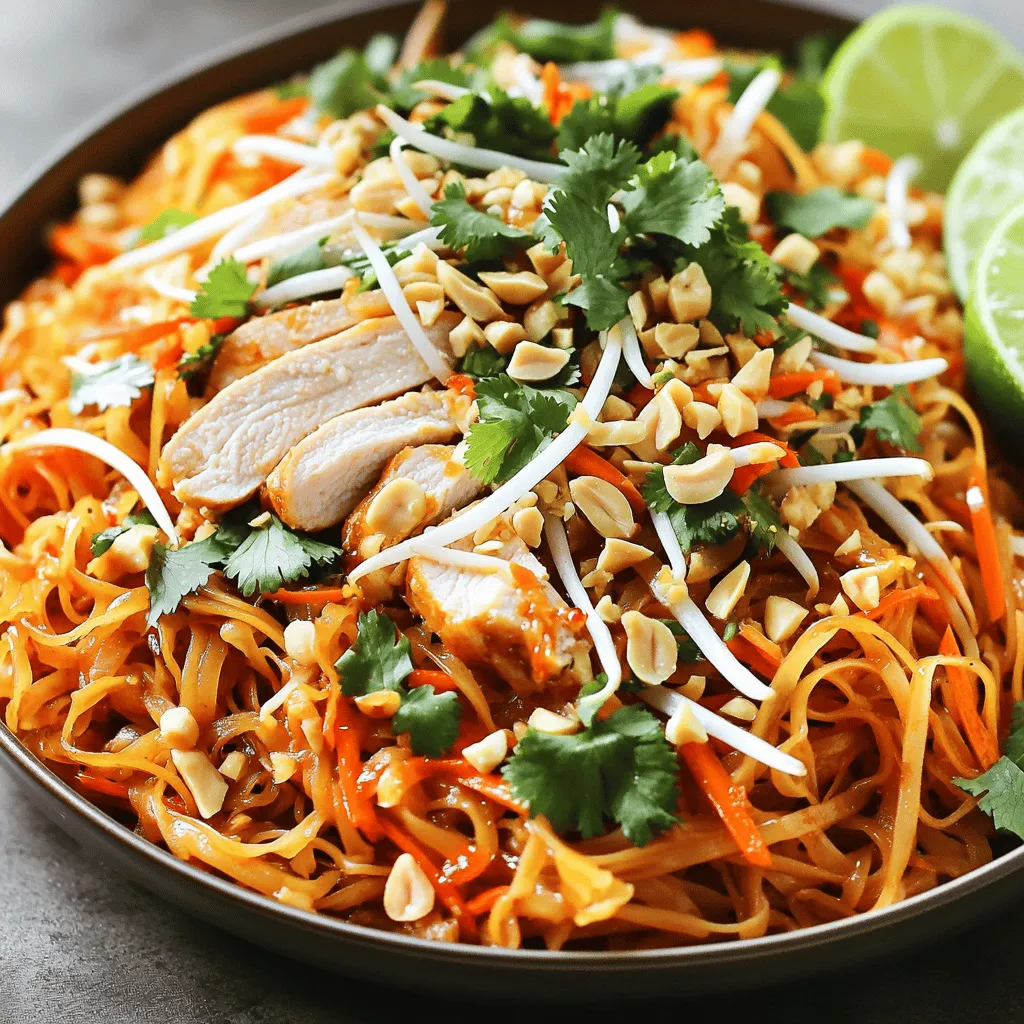Spicy Chicken Pad Thai Bold and Flavorful Delight