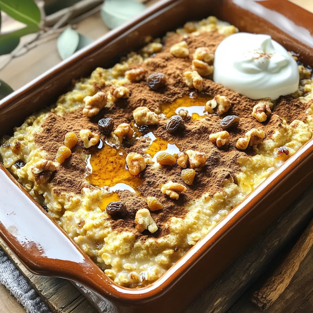 Cozy Gingerbread Oatmeal Bake Comforting Winter Treat