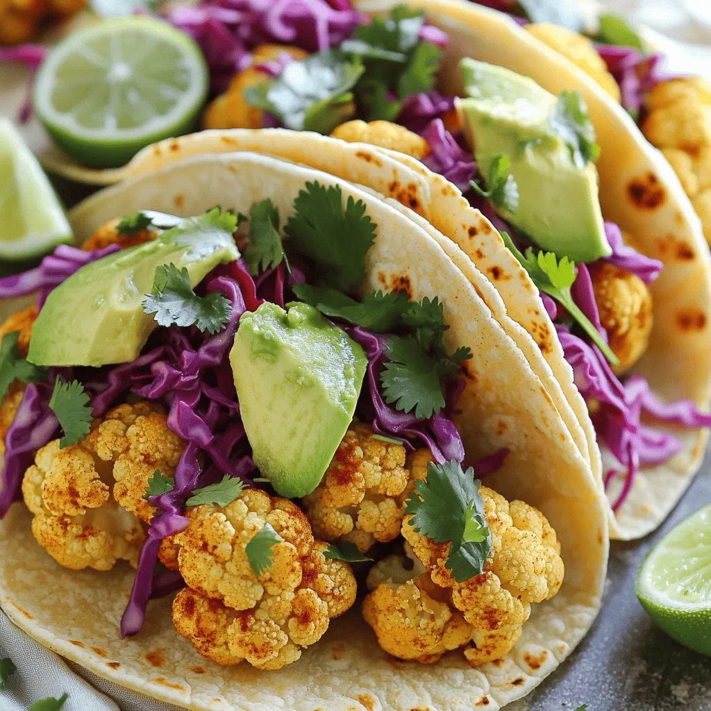 Vegan Cauliflower Tacos Fresh and Flavorful Dish