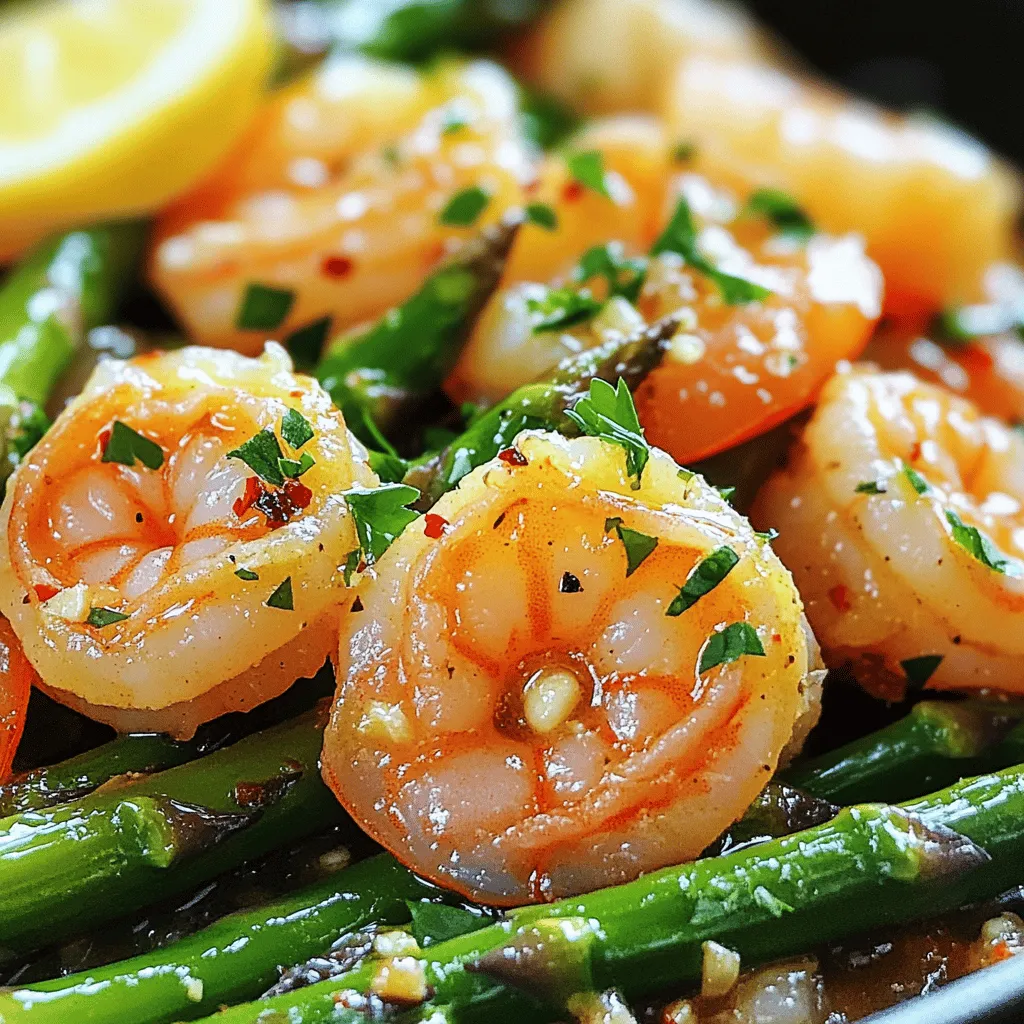 Garlic Butter Shrimp and Asparagus Tasty Dinner Dish