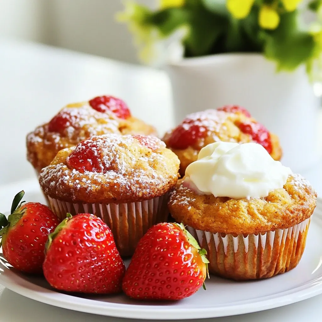 Strawberry Banana Oat Muffins Tasty and Healthy Snack