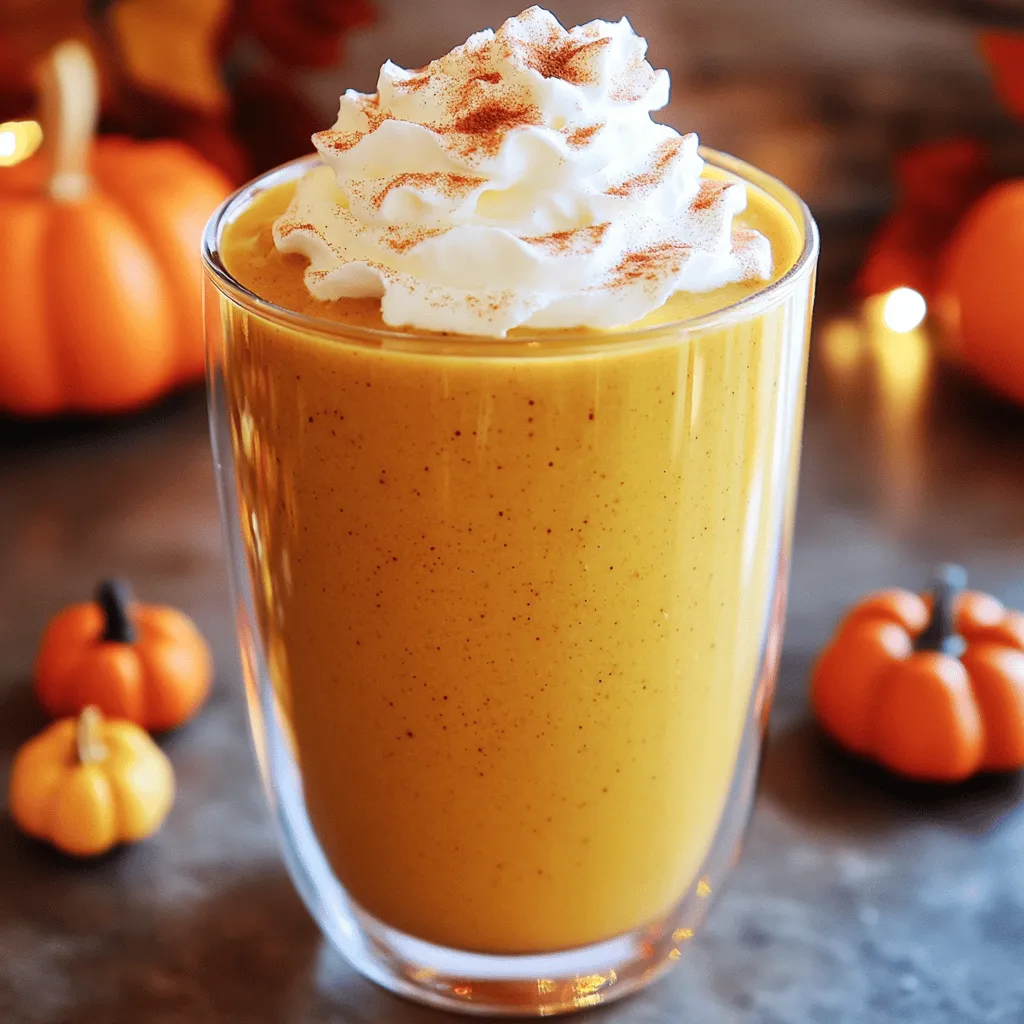 Pumpkin Spice Latte Smoothie Rich and Flavorful Treat