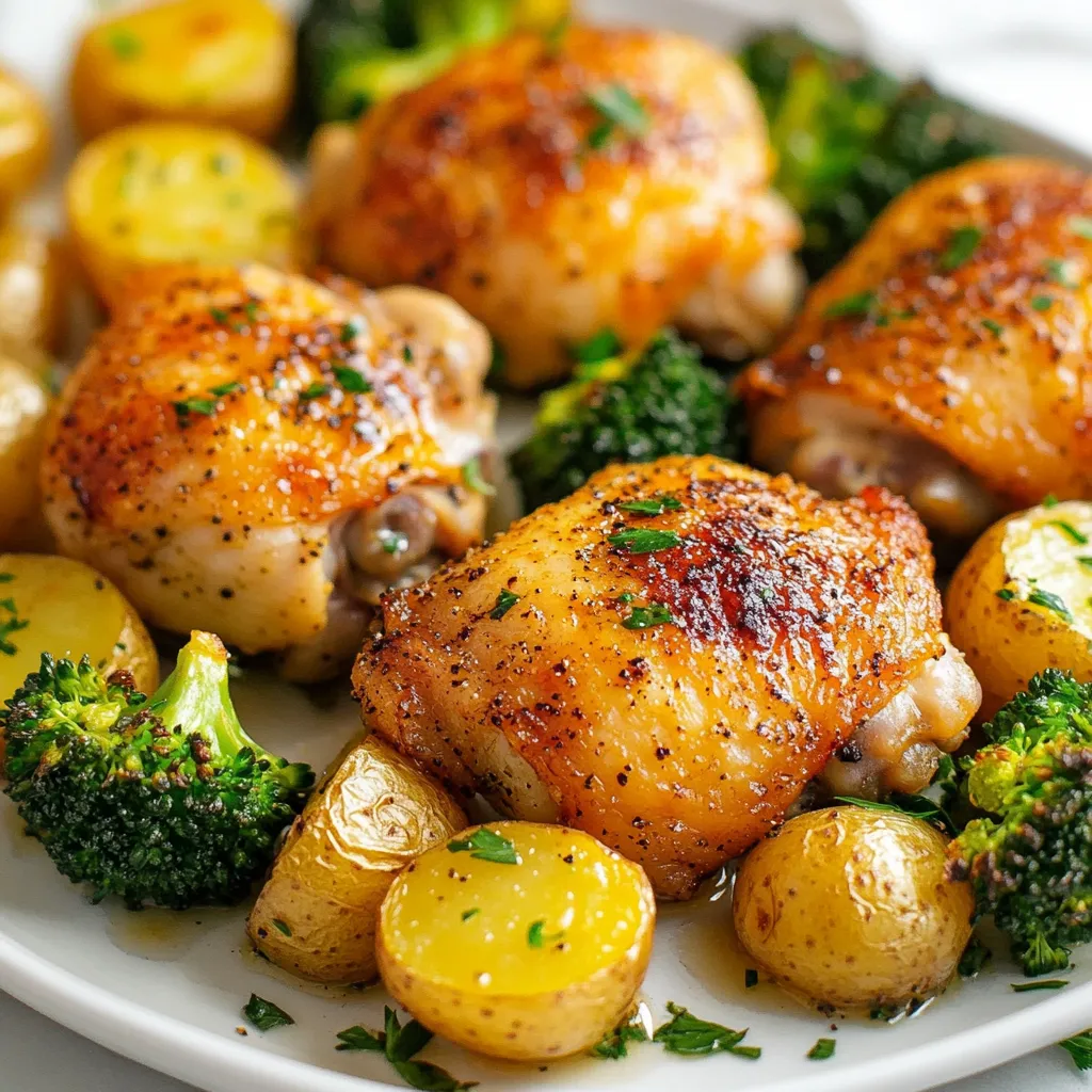 Ranch Chicken Thighs Sheet Pan Dinner Delight