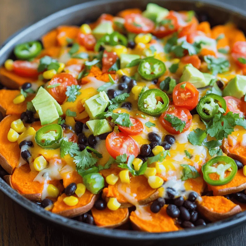 Loaded Sweet Potato Nacho Skillet Flavorful Delight