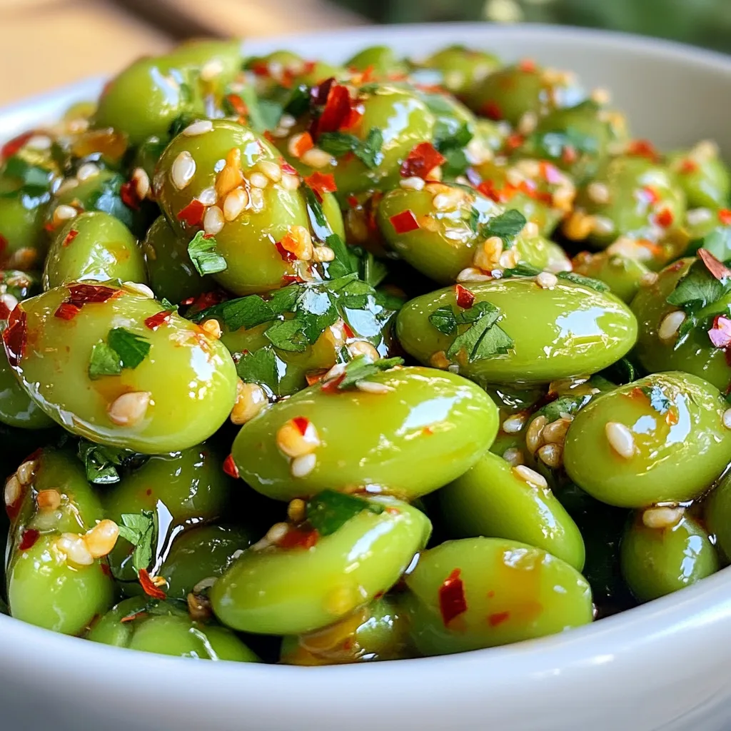 Spicy Garlic Edamame Flavorful and Easy Snack Recipe