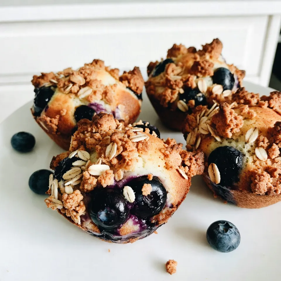 Blueberry Crumble Muffins Simple and Tasty Recipe