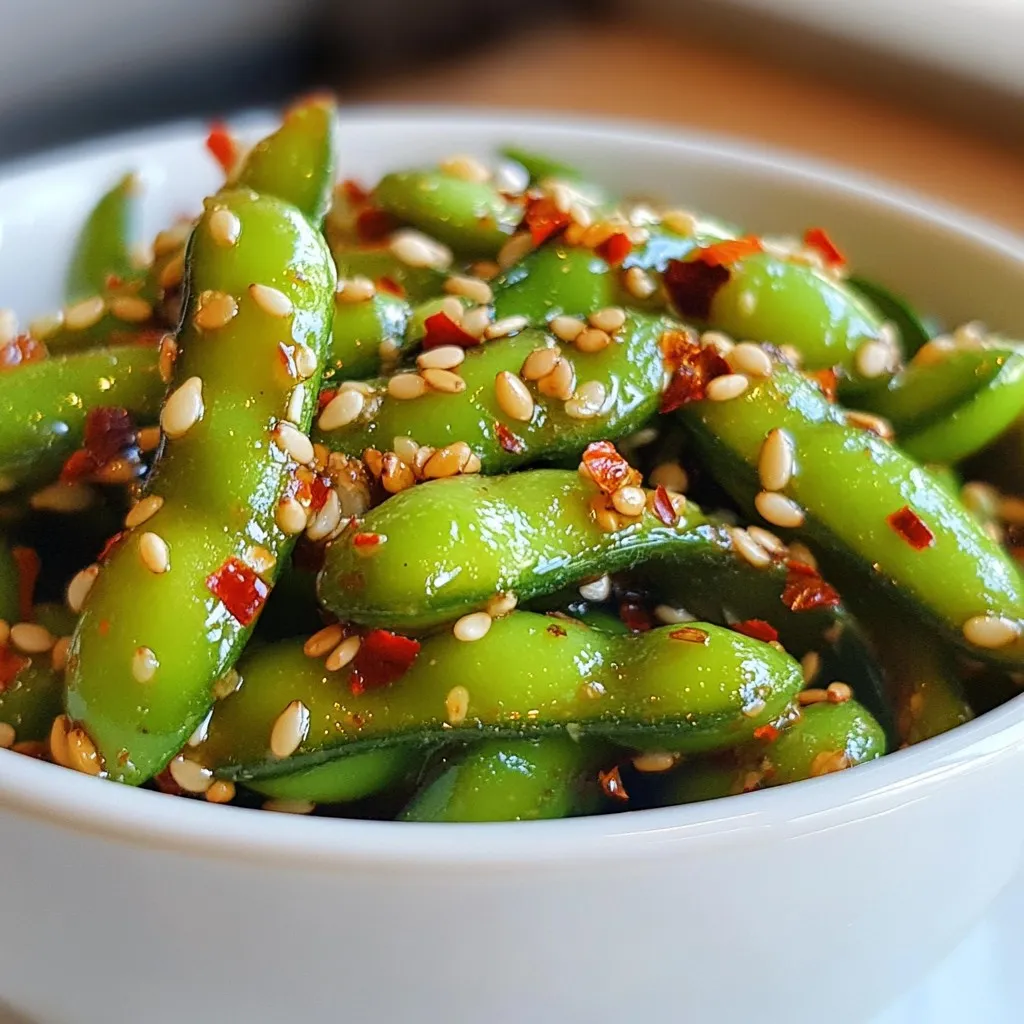 Spicy Garlic Edamame Flavorful and Easy Snack Recipe