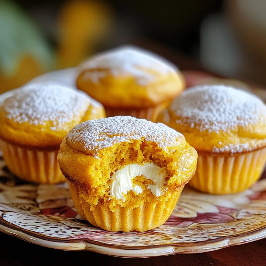Pumpkin Cream Cheese Filled Muffins Delightful Recipe