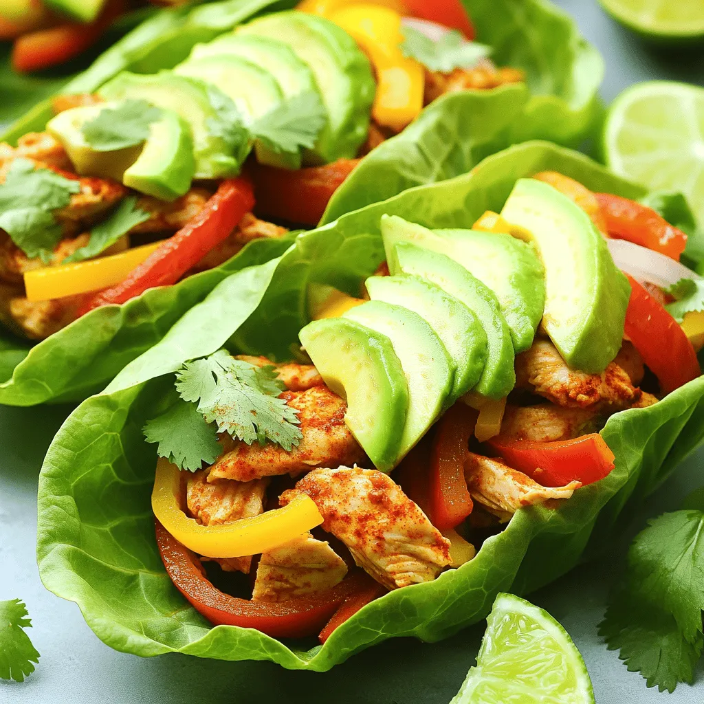 Chicken Fajita Lettuce Wraps Fresh and Flavorful Meal