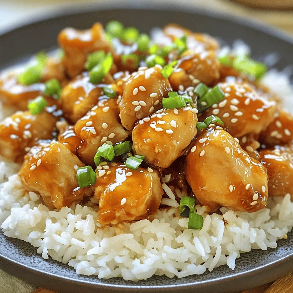 Sticky Honey Garlic Chicken Savory and Flavorful Dish