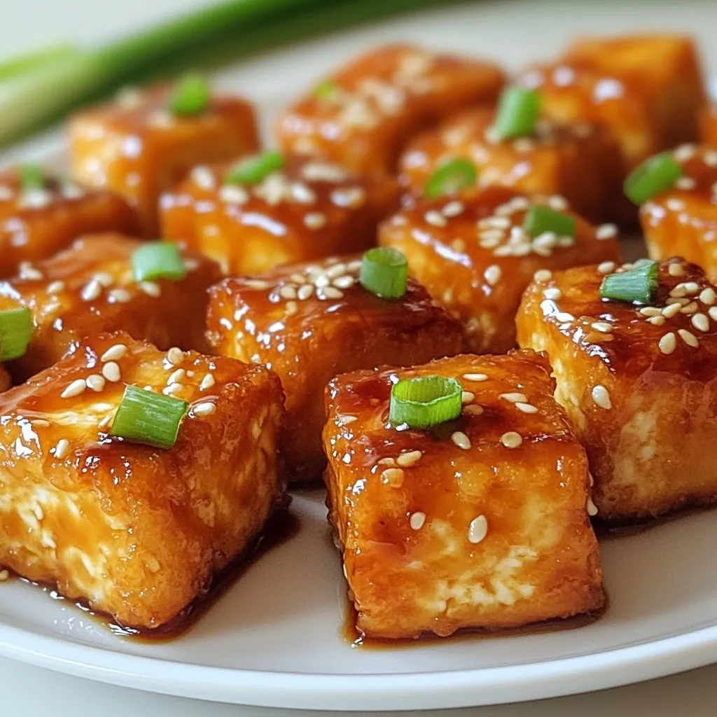 Crispy Teriyaki Tofu Bites Flavorful and Simple Treat