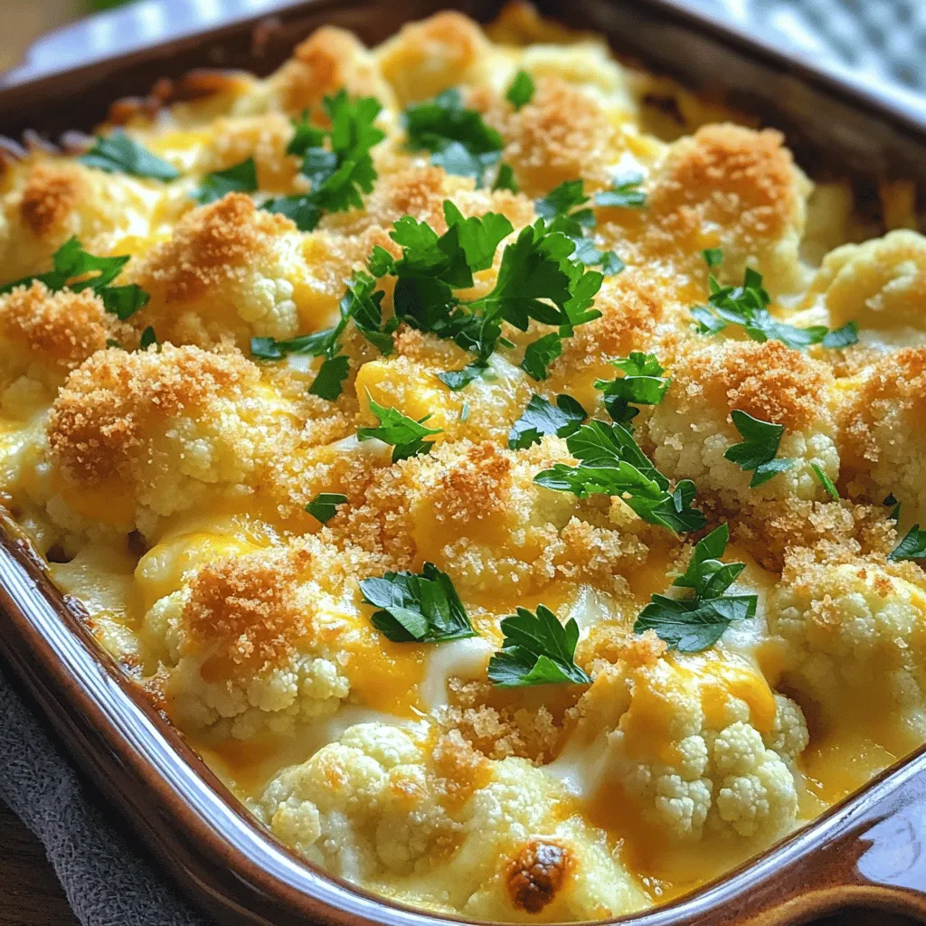 Cheesy Cauliflower Casserole Flavorful and Easy Recipe