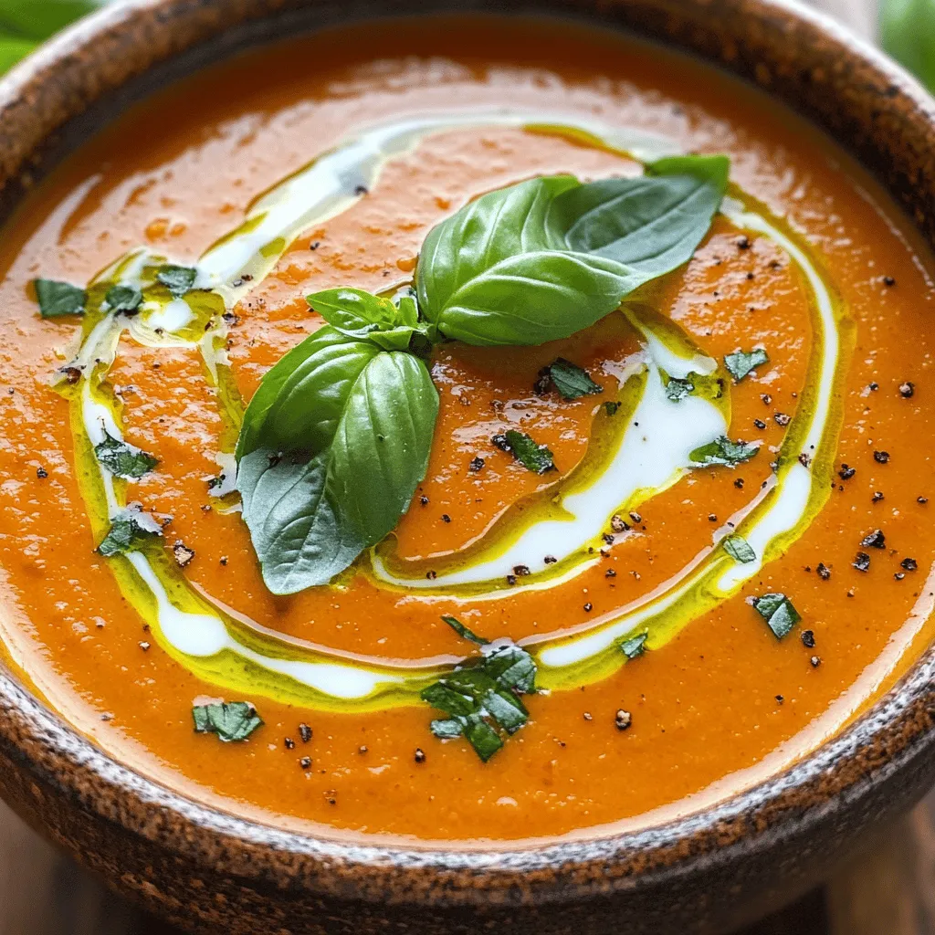 Creamy Roasted Red Pepper Soup Nourishing and Simple