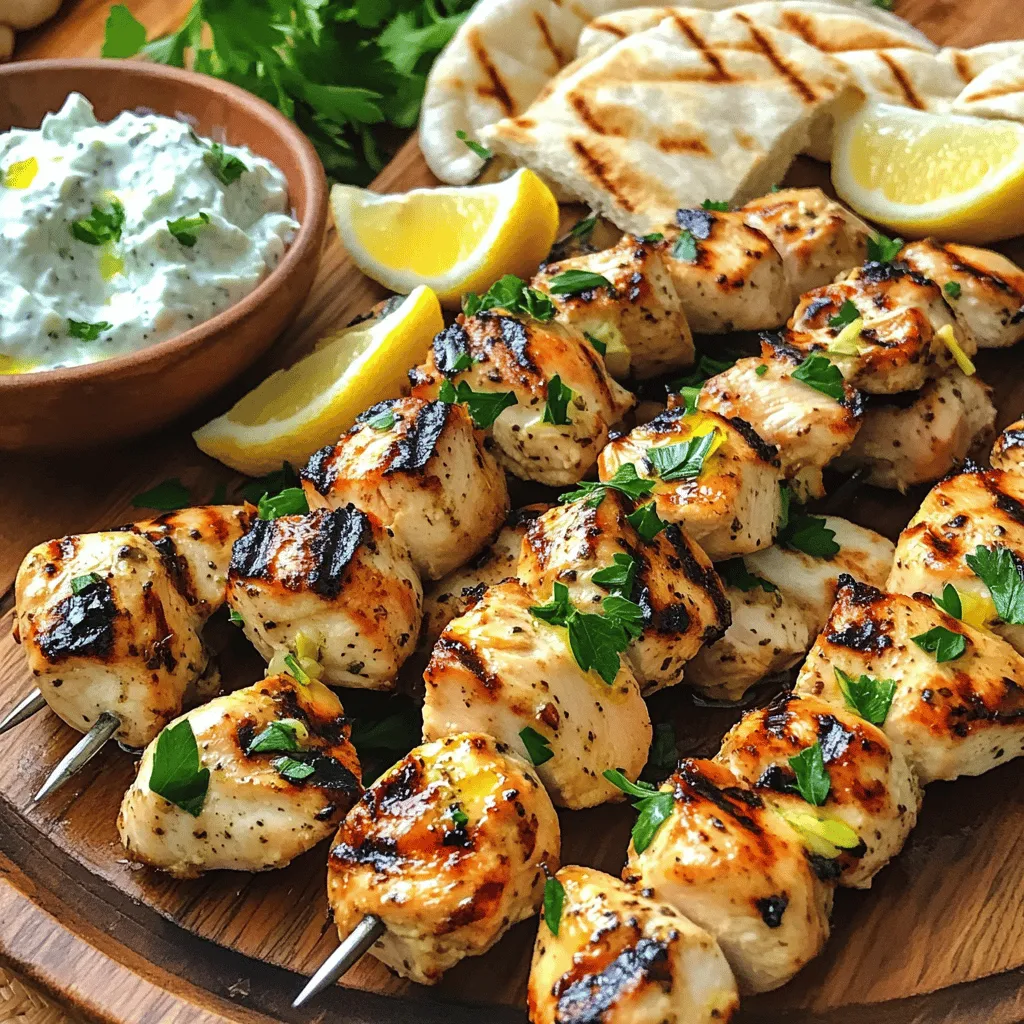 Greek Chicken Souvlaki Skewers Flavorful and Easy Recipe