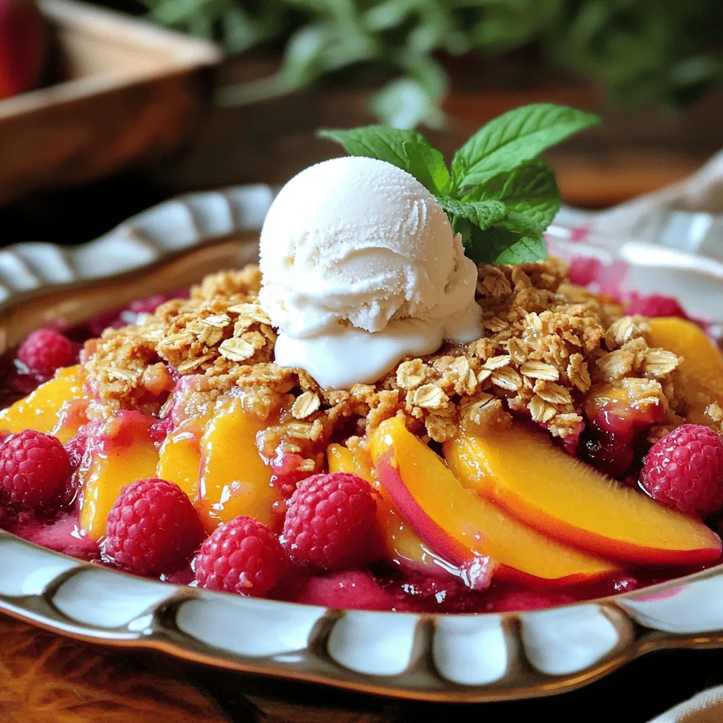 Peach Raspberry Crisp Delightful and Simple Dessert