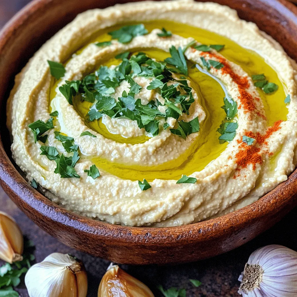 Roasted Garlic Hummus Simple and Flavorful Dip