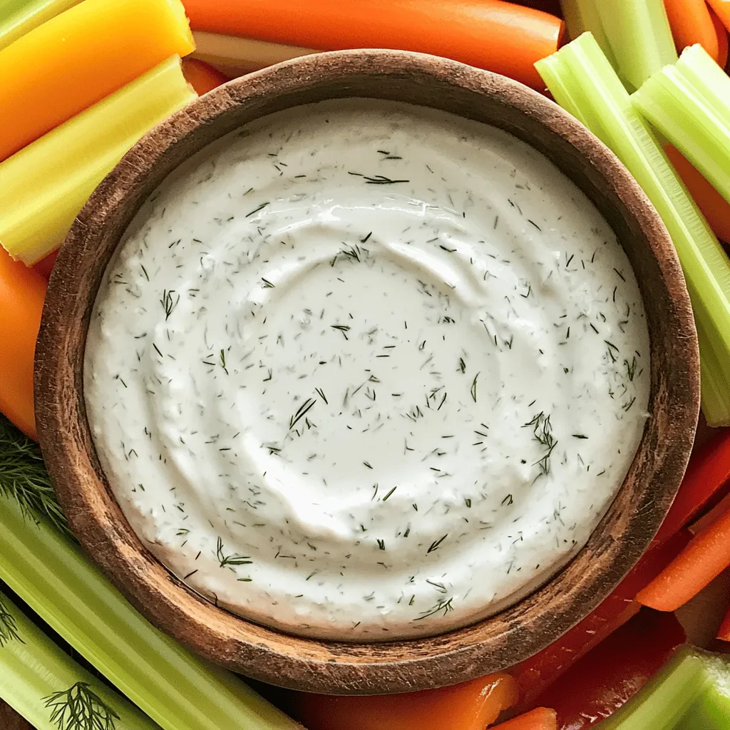 Creamy Greek Yogurt Ranch Dip Easy and Flavorful Treat
