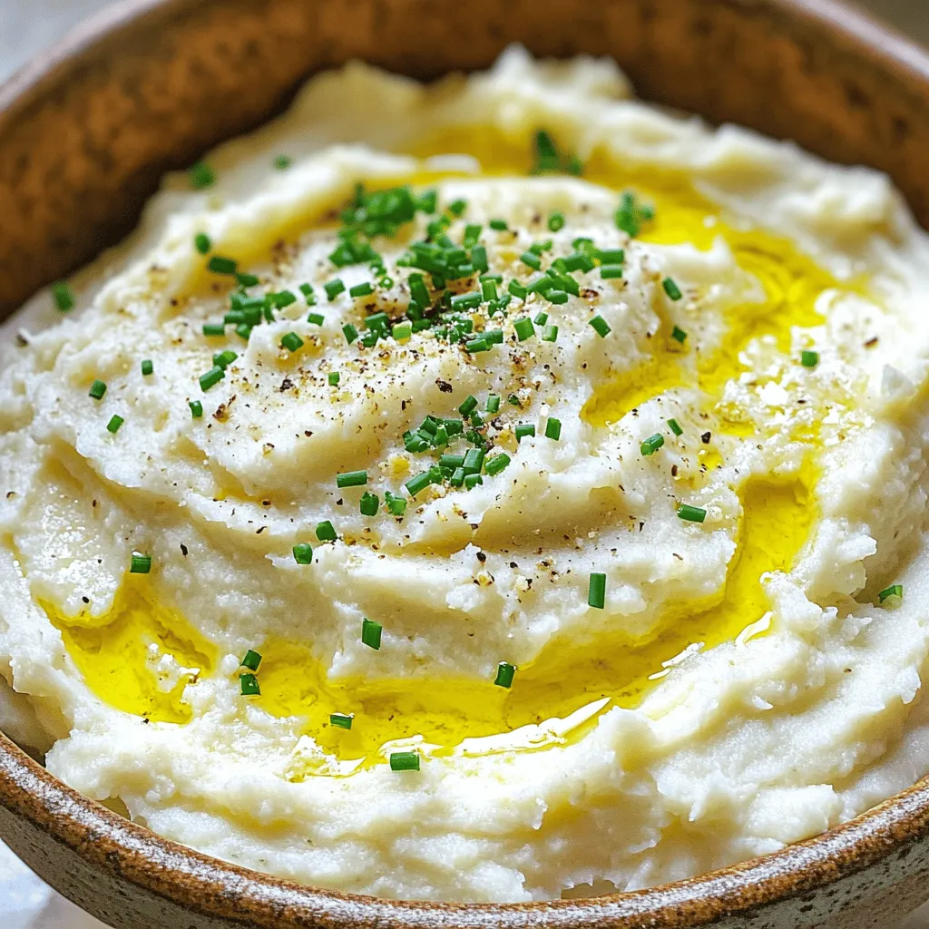 Creamy Garlic Parmesan Cauliflower Mash Delight