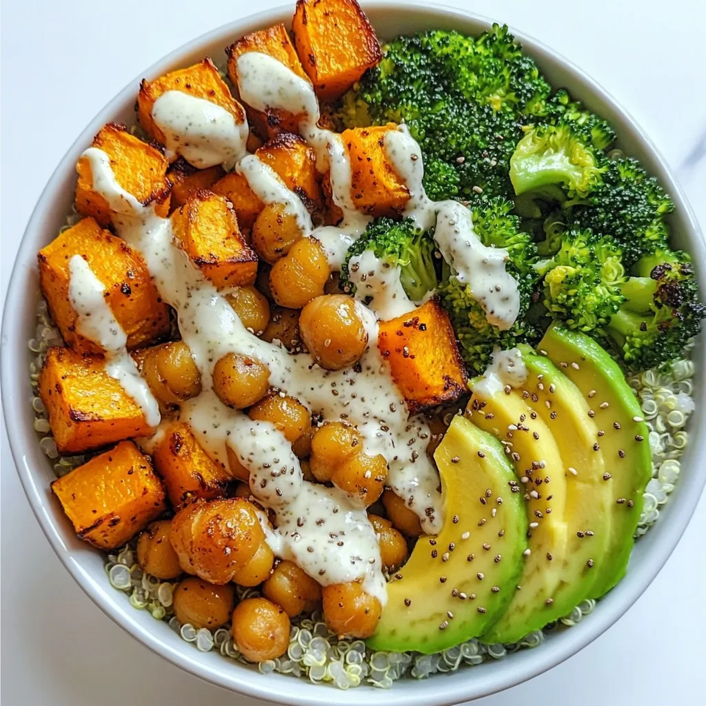 Glow Bowl with Tahini Yogurt Sauce Refreshing Meal