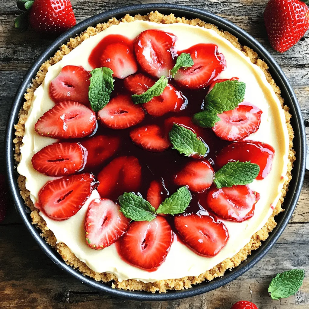 No-Bake Strawberry Cheesecake Simple and Tasty Delight