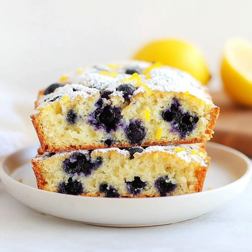 Lemon Blueberry Muffin Bread Fluffy and Flavorful Treat