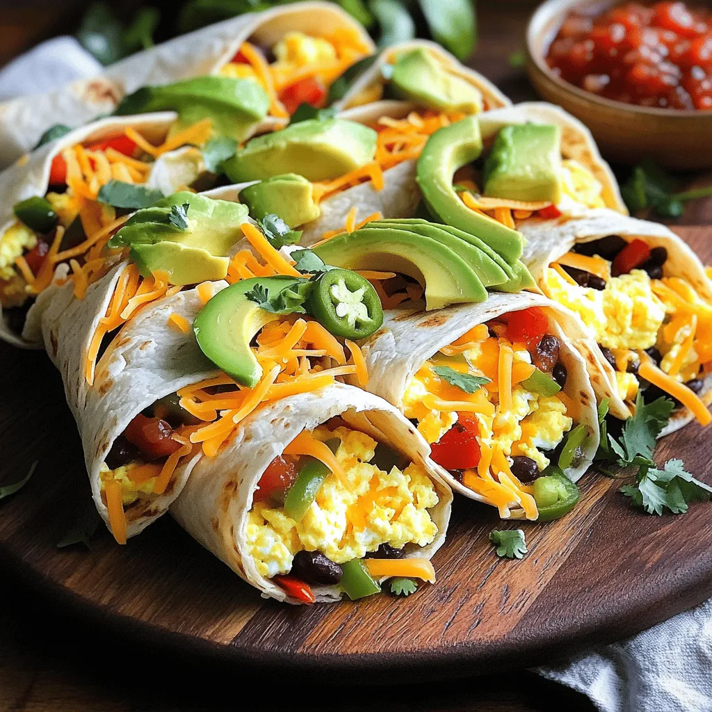 Savory Breakfast Burritos Simple and Flavorful Treat