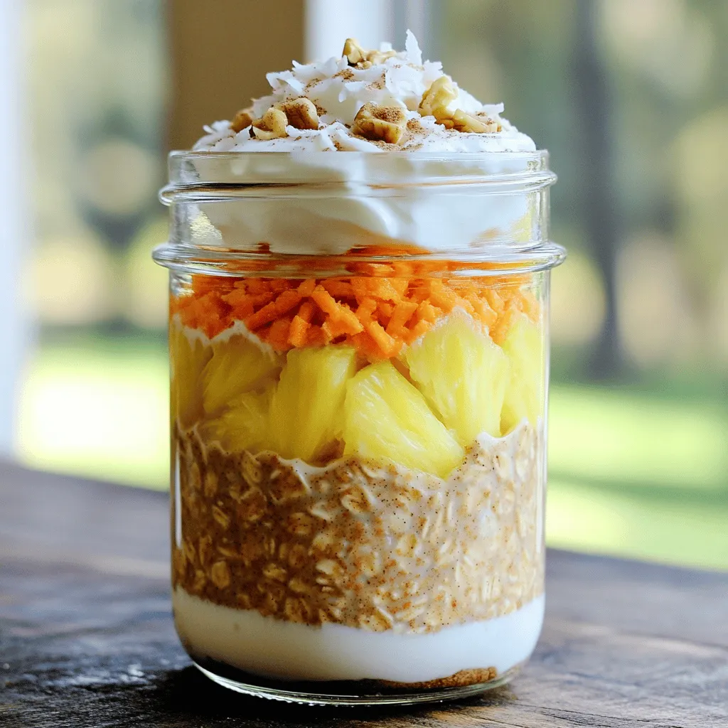 Carrot Cake Overnight Oats Flavorful and Filling Meal
