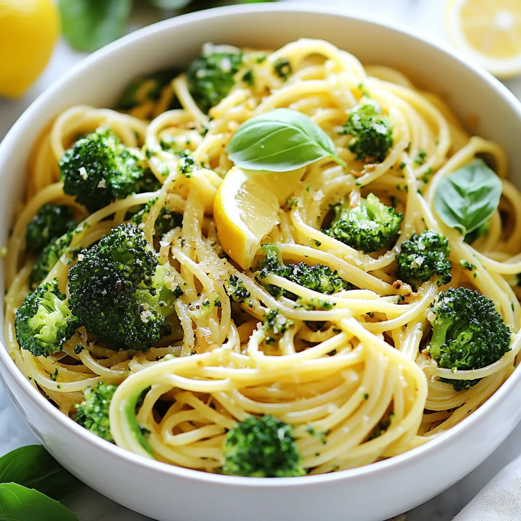 Lemon Garlic Broccoli Pasta Flavorful and Simple Dish