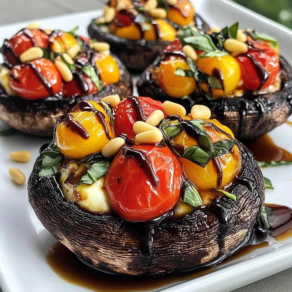 Caprese Stuffed Portobellos Fresh and Flavorful Dish