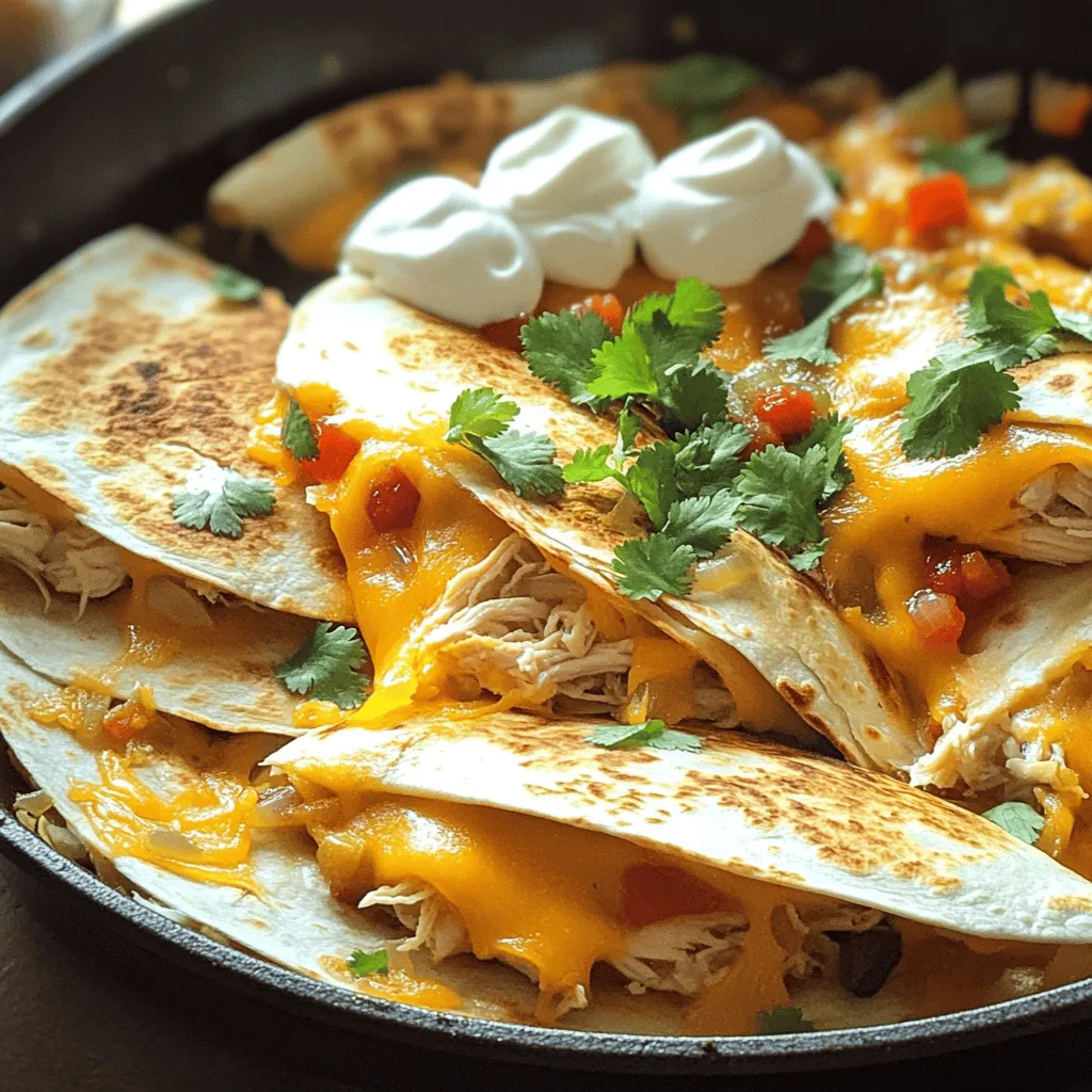 Chicken and Cheese Quesadilla Skillet Delight Recipe
