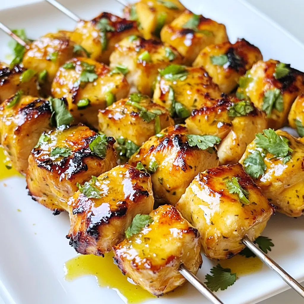 Honey Lime Chicken Skewers Tasty and Simple Recipe