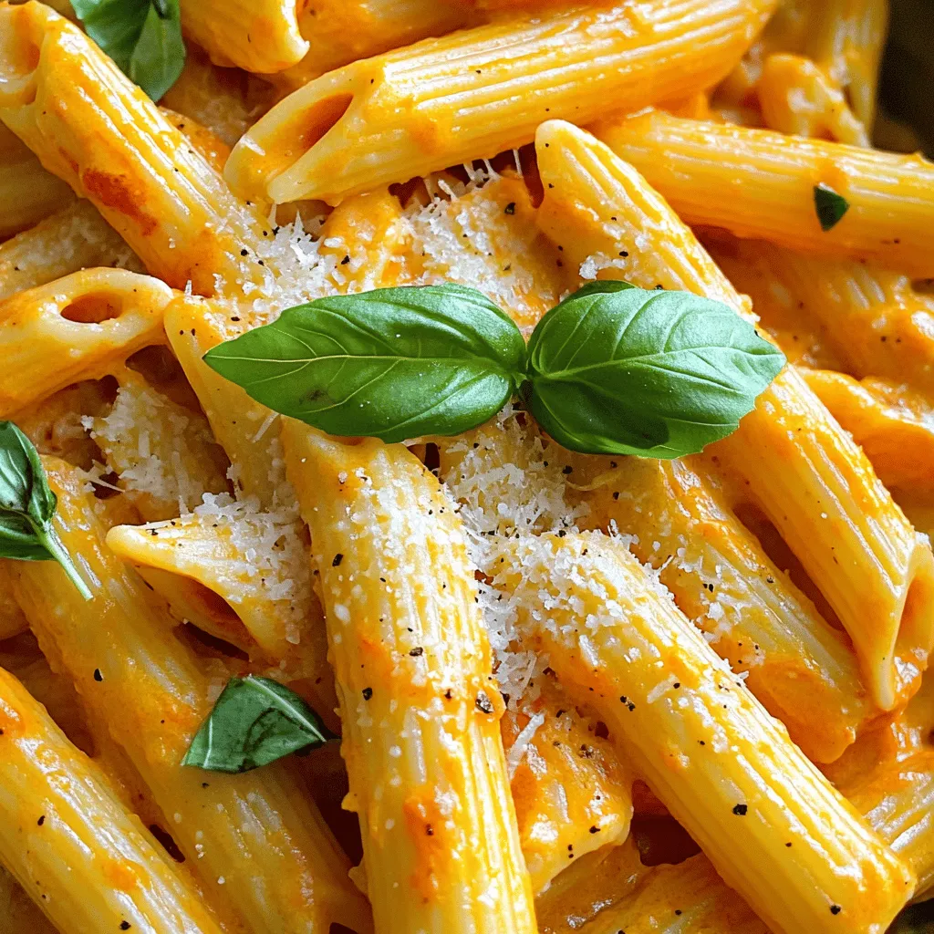 Creamy Roasted Red Pepper Pasta Quick and Easy Recipe
