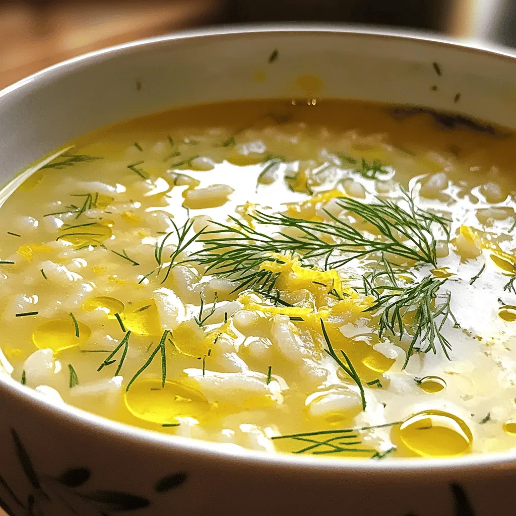 Greek Lemon Rice Soup Comforting and Flavorful Recipe