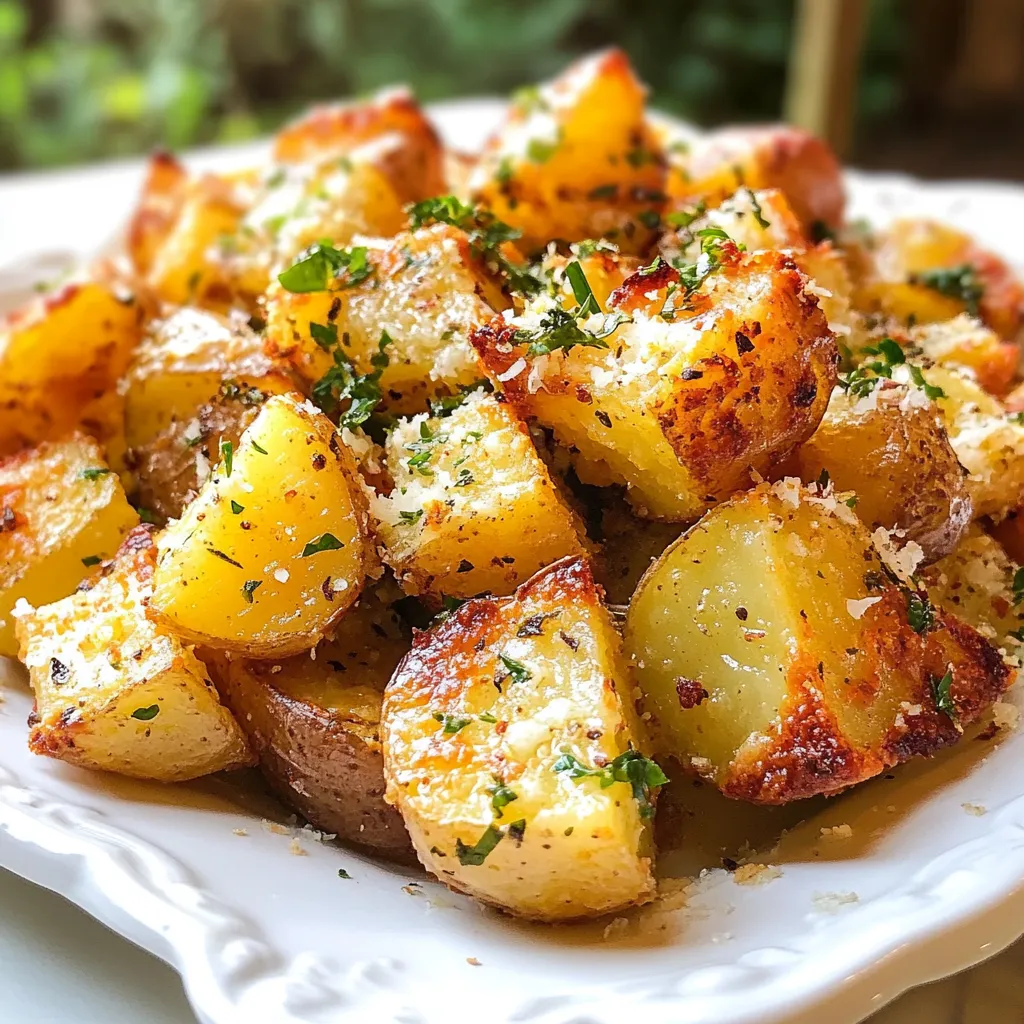 Garlic Parmesan Roasted Red Potatoes Easy and Tasty