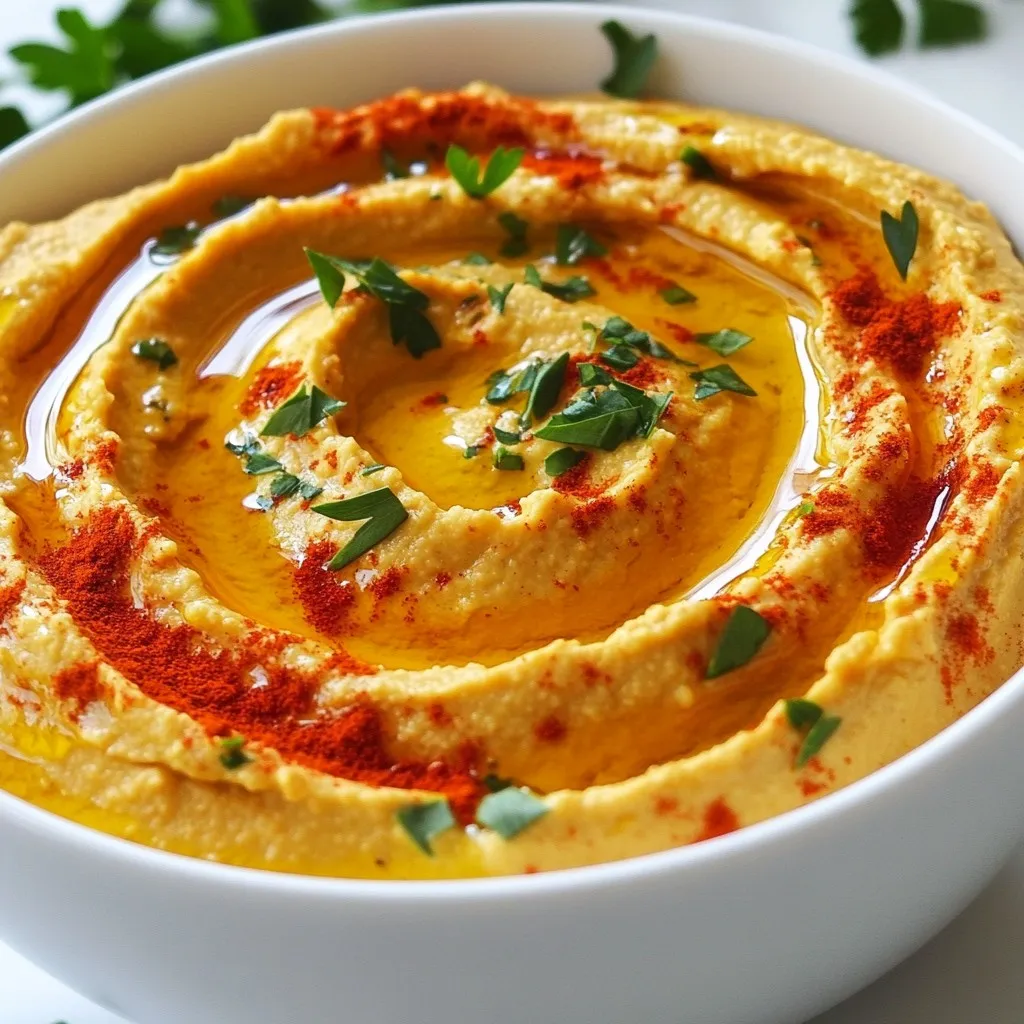 Roasted Red Pepper Hummus Flavorful and Simple Dip