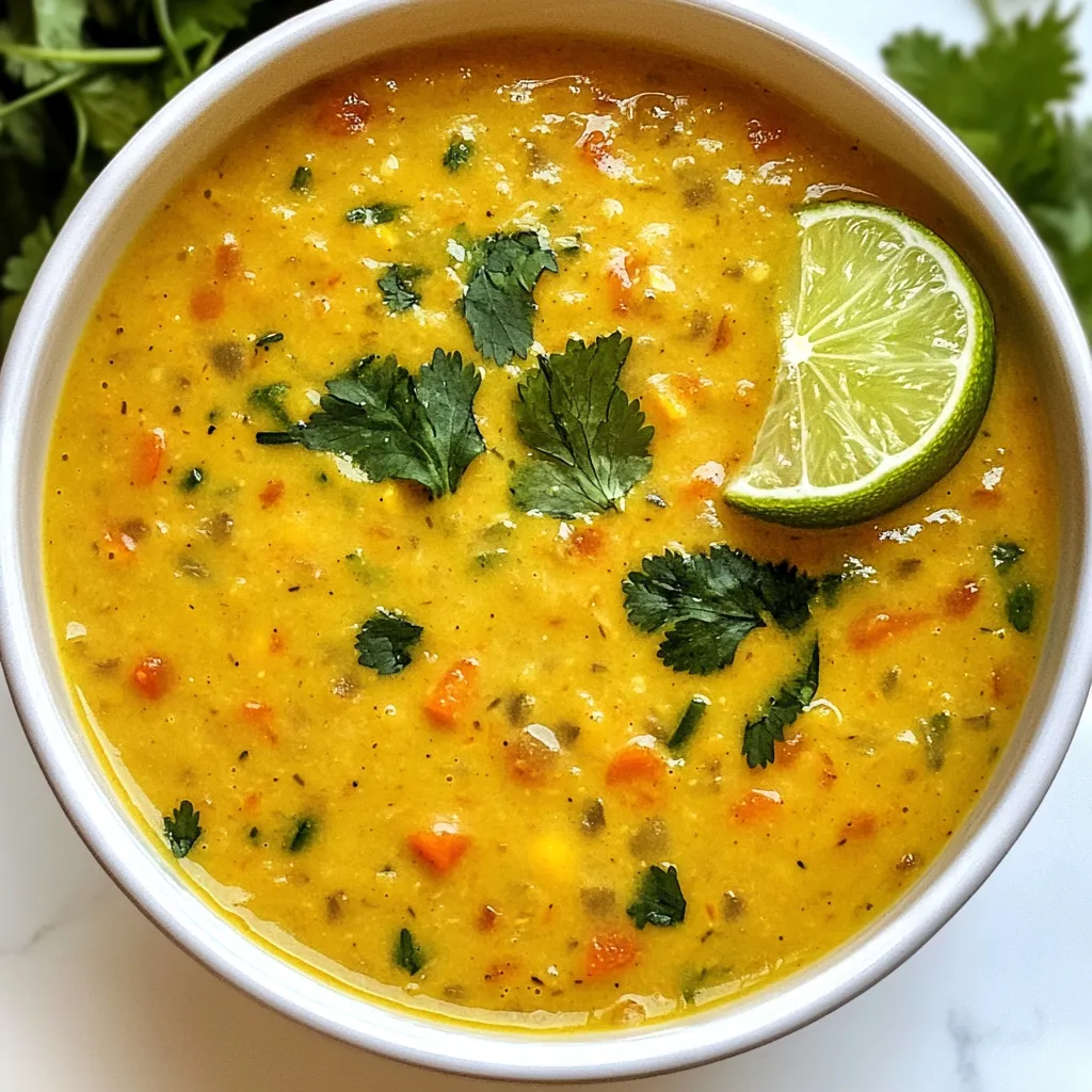 Creamy Coconut Lentil Soup Hearty and Wholesome Meal