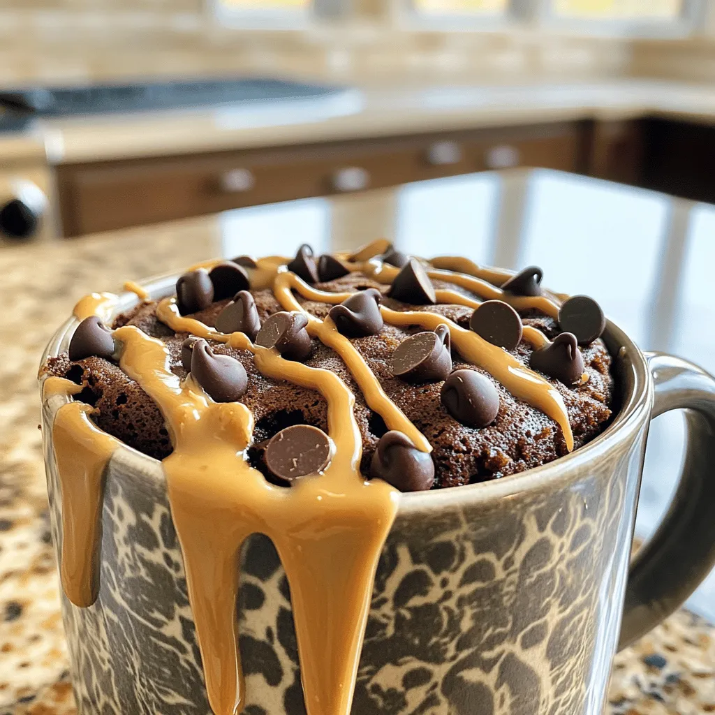 Chocolate Peanut Butter Mug Cake Simple and Quick Treat