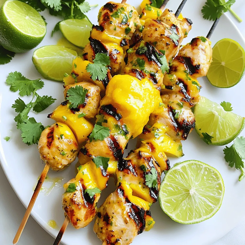 Mango Lime Chicken Skewers Flavorful and Simple Dish