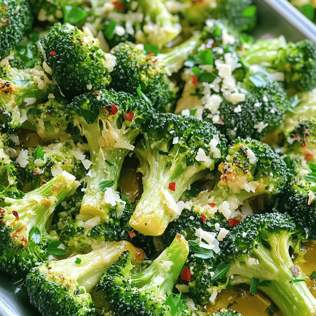 Lemon Garlic Roasted Broccoli Crispy and Flavorful Dish