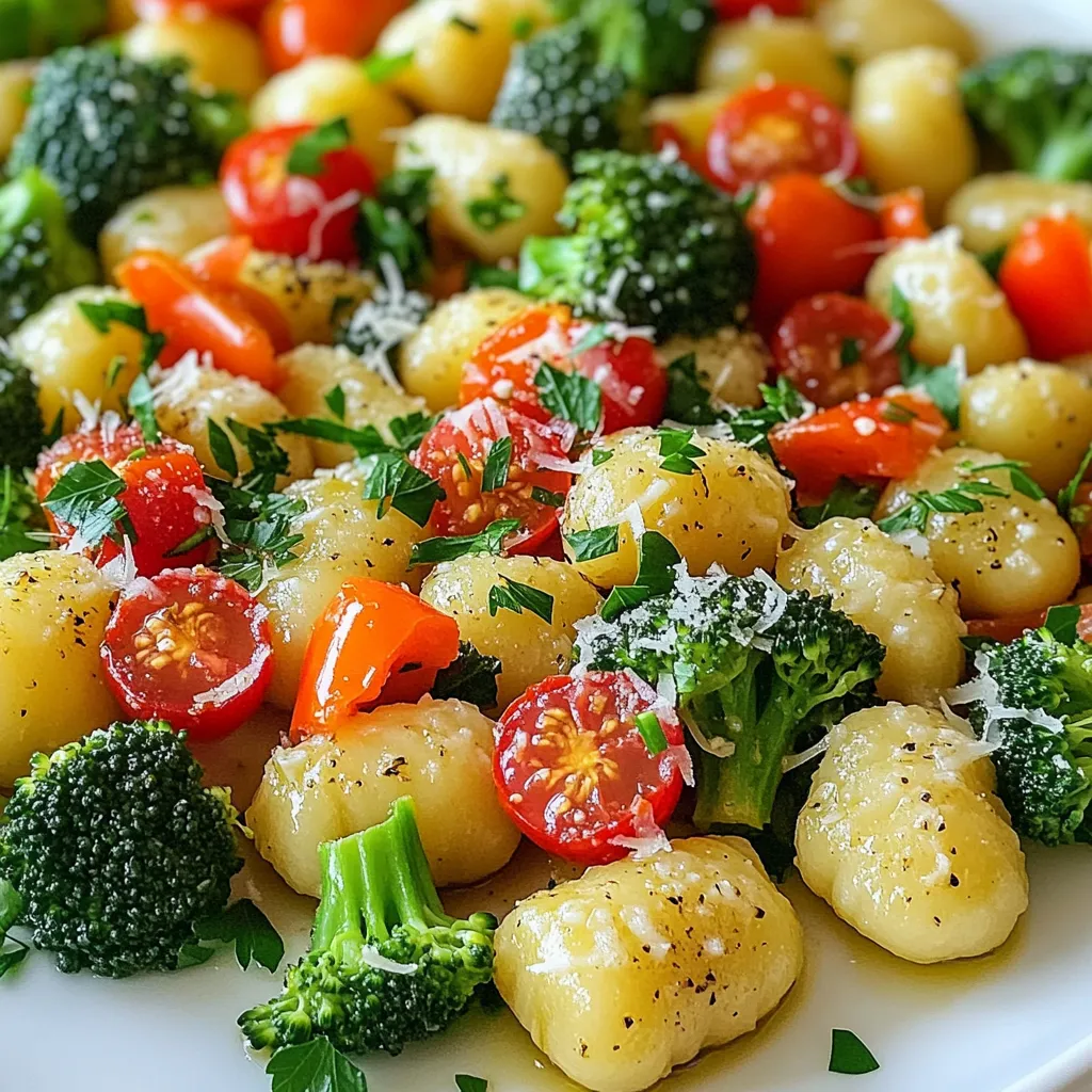 Sheet Pan Garlic Parmesan Gnocchi &#038; Veggies Delight