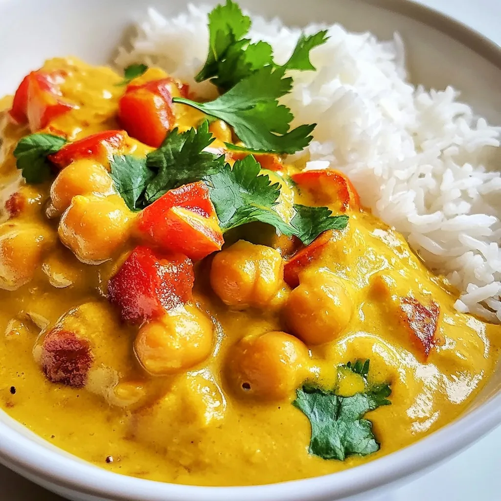 Creamy Coconut Chickpea Curry Flavorful and Easy Meal