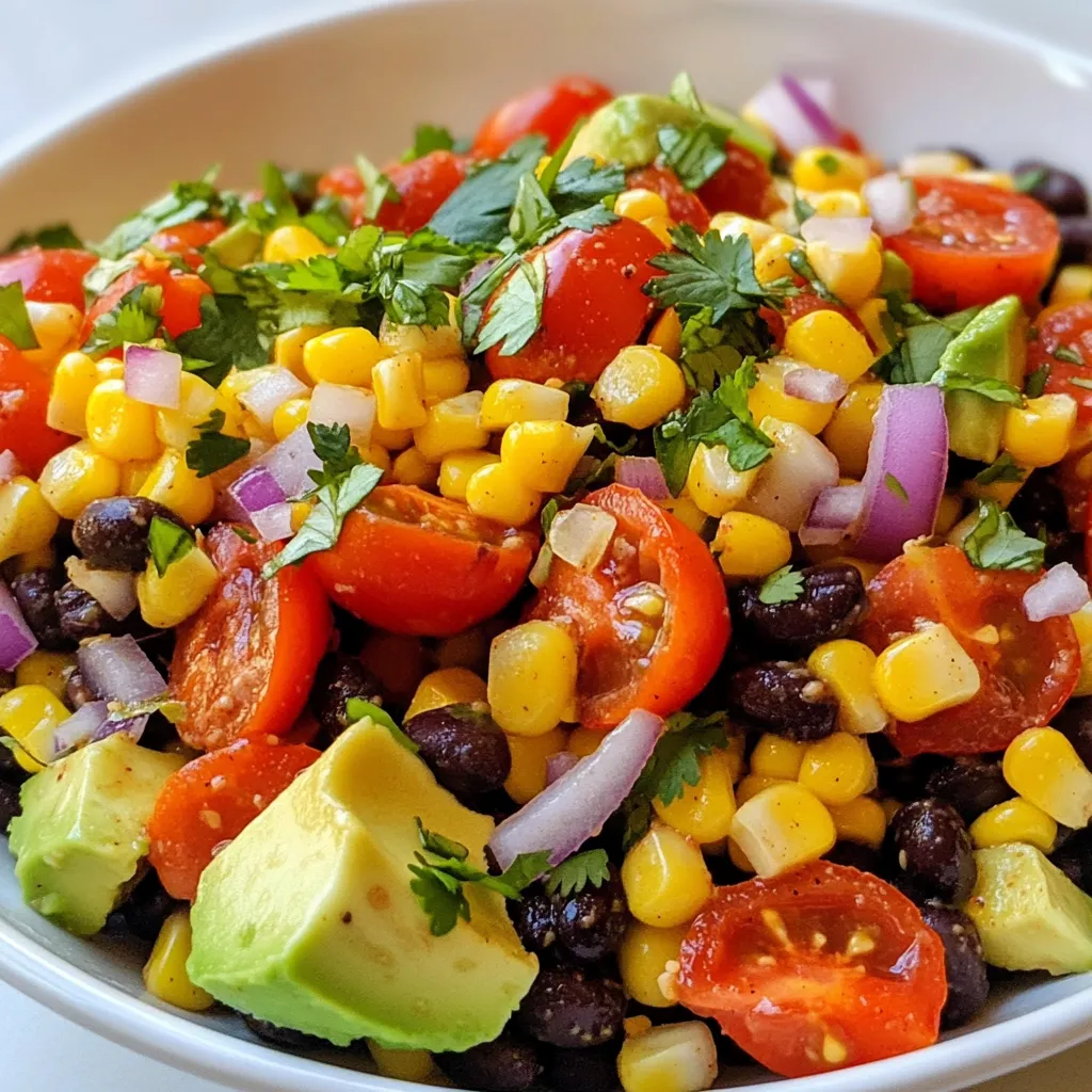 Fiesta Corn Black Bean Salad Flavorful Summer Dish