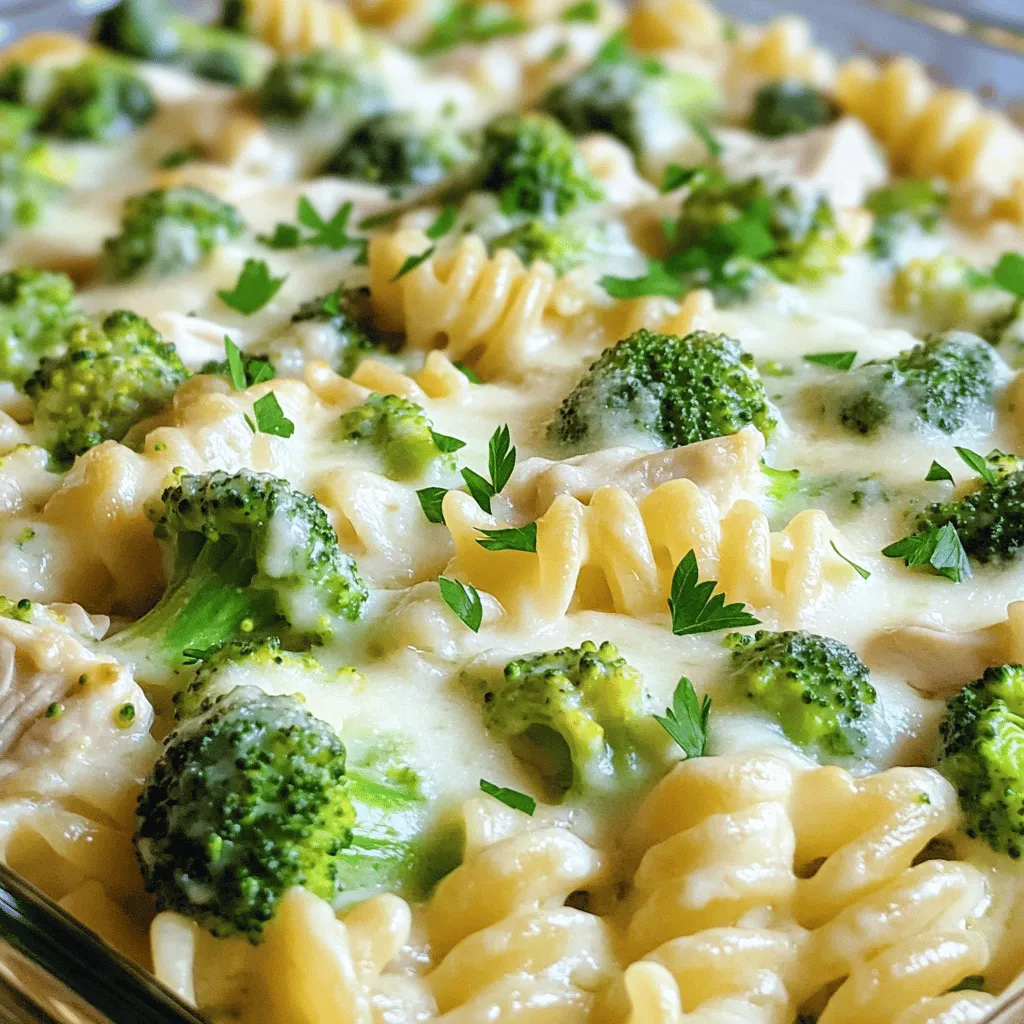 Chicken and Broccoli Alfredo Casserole Delightful Dish