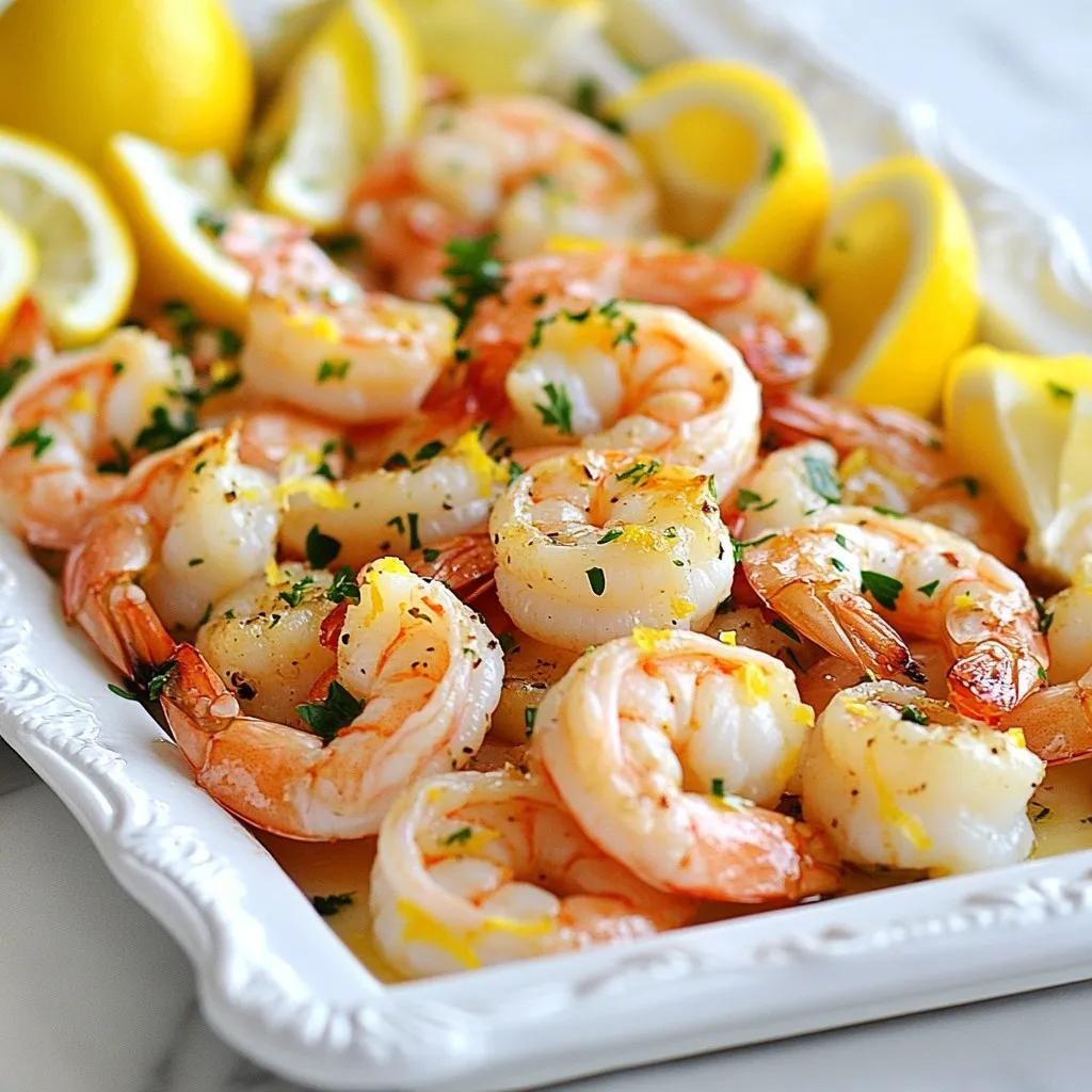 Lemon Garlic Roasted Shrimp Simple and Tasty Dish