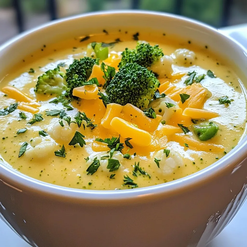 Healthy Broccoli Cheddar Soup Creamy and Delicious Dish