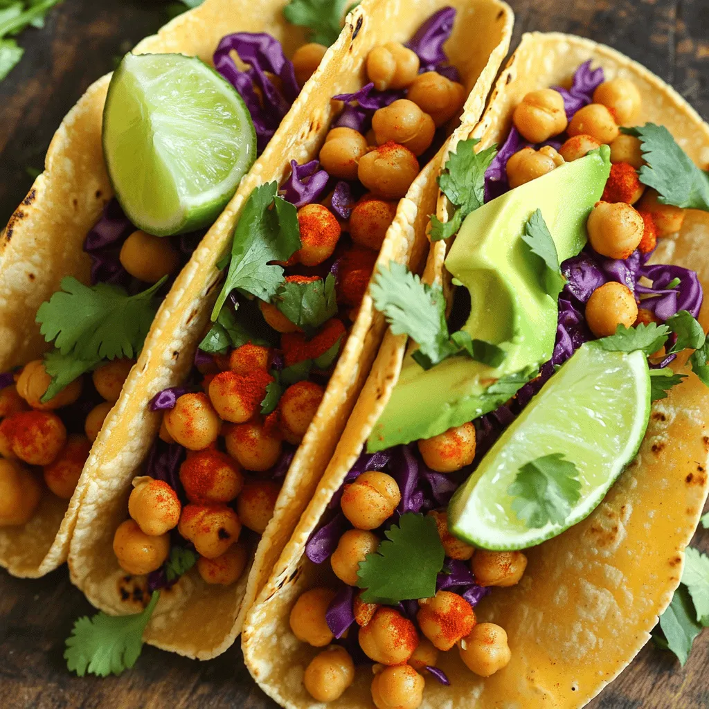 Spicy Chickpea Tacos Flavorful and Quick Recipe