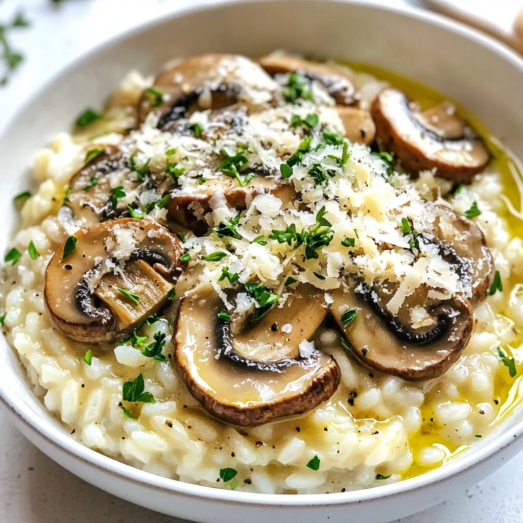 Creamy Mushroom Risotto Delightful and Simple Recipe