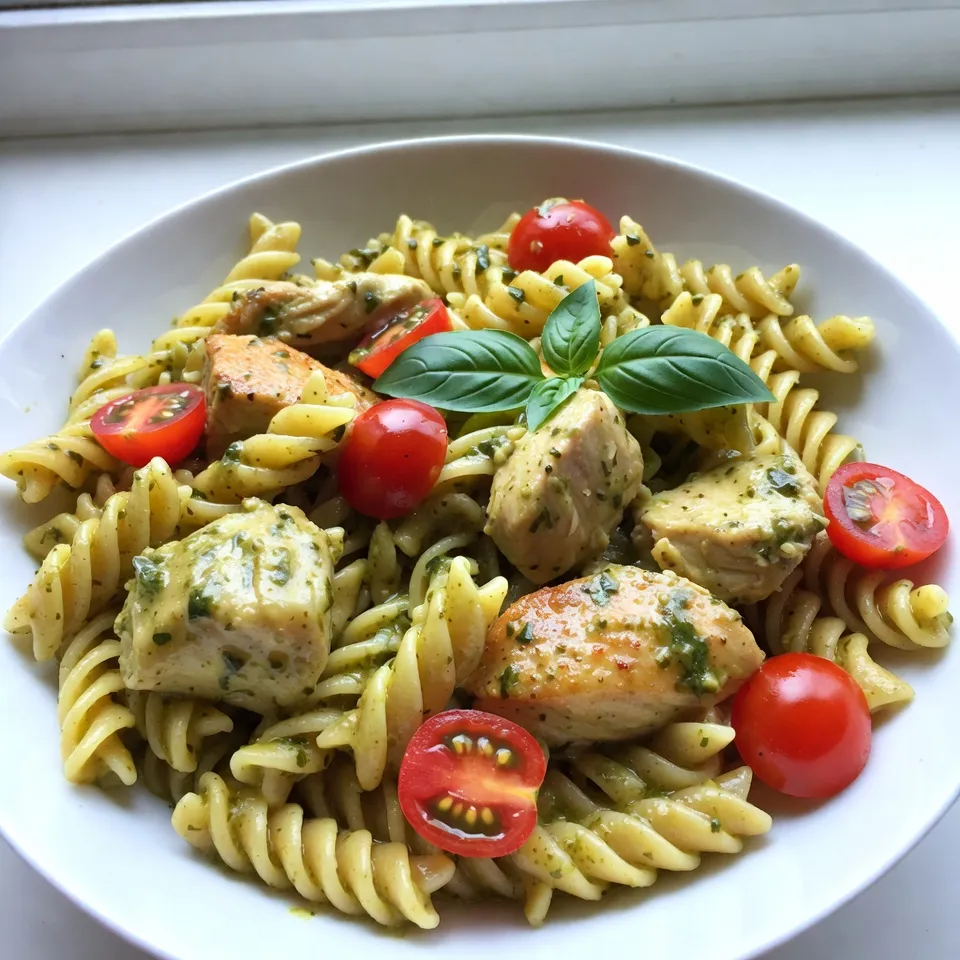 Creamy Pesto Chicken Pasta Rich and Flavorful Dish